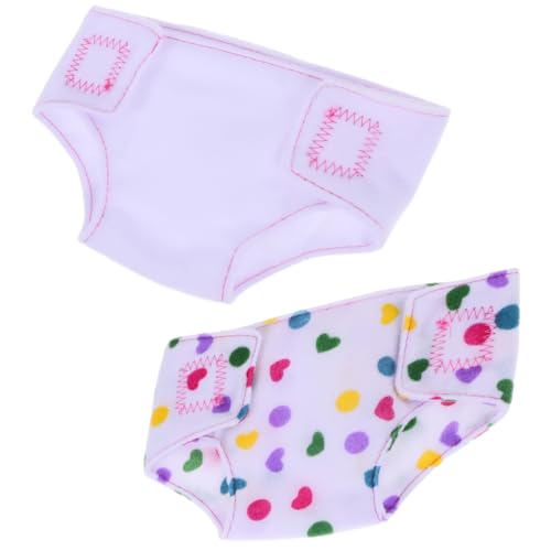Beaupretty 2 Stück Puppenwindeln aus Verstellbare Babypuppen Unterwäsche für Mädchen Wiederverwendbare Puppenwindeln für Rollenspiele und Kreatives Beaupretty 2 Stück Puppenwindeln aus Verstellbare Babypuppen Unterwäsche für Mädchen Wiederverwendbare Puppenwindeln für Rollenspiele und Kreatives von Beaupretty