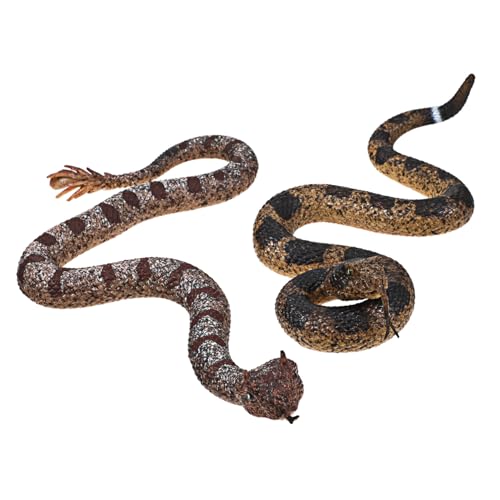 Beaupretty 2 Stück Realistische TPR Schlangenfiguren Flexibel Hautfreundlich als Tiermodell Halloween Deko und Fotorequisit für Haustiere und Outdoor-Abenteuer Beaupretty 2 Stück Realistische TPR Schlangenfiguren Flexibel Hautfreundlich als Tiermodell Halloween Deko und Fotorequisit für Haustiere und Outdoor-Abenteuer von Beaupretty