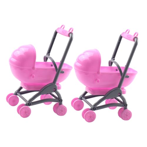 Beaupretty 2 Stück Realistisches Puppenwagen Modell Teiliges Beweglicher Kinderwagen Kompakt und Leicht Detailreich Verarbeitet Fördert Hand Auge Koordination für Fantasievolles Rollenspiel von Beaupretty
