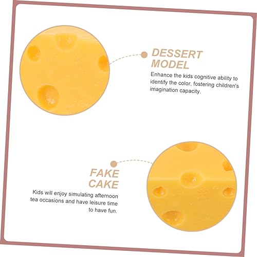 Beaupretty 2 Stück Realistisches Teiliges Dreieckskäse Modell Leichtes Künstliches Käse Attrappe für Bäckerei Kuchen und Heimdekoration Lebensechte Spielnahrung für Käseliebhaber und von Beaupretty