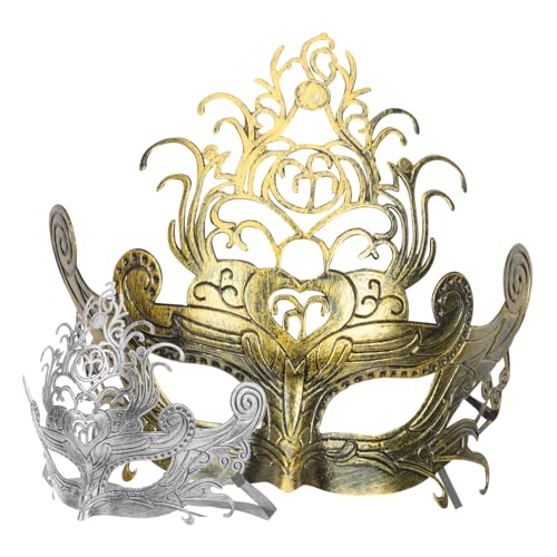 Beaupretty 2 Stück Retro Masken für Halloween Stilvolle Kunststoffmasken für Kostümparty und Karneval Dekoration Gold und Silber für Frauen und Besondere Anlässe Beaupretty 2 Stück Retro Masken für Halloween Stilvolle Kunststoffmasken für Kostümparty und Karneval Dekoration Gold und Silber für Frauen und Besondere Anlässe von Beaupretty