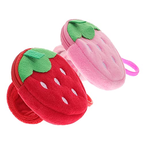 Beaupretty 2 Stück Schnapparmbänder für Fruchtmuster Slap Armbänder mit Erdbeer Design Party Mitgebsel für Jungen und Mädchen für Geburtstagsfeiern und Feste von Beaupretty