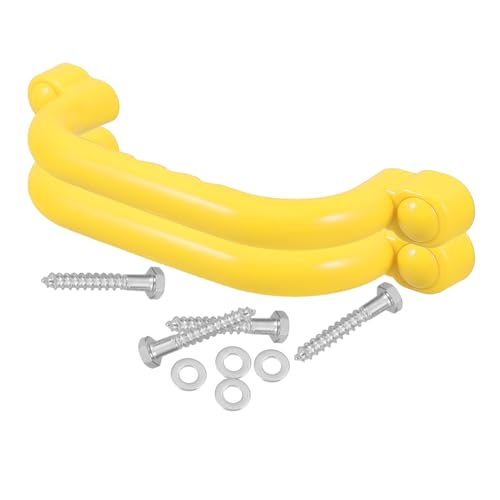 Beaupretty 2 Stück Sicherheits Handgriffe für Spielplatzgeräte rutschfeste Klettergerüst Griffe aus Kunststoff für Drinnen und Draußen Kinderspielzeug Zubehör Gelb von Beaupretty