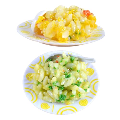 Beaupretty 2 Stück Simuliertes Miniatur Essen PVC Realistische Miniatur Eier Reis und Gemüse Reis Puppenhaus Dekoration Verschleißfest Farbecht für Restaurant Shop deko Beaupretty 2 Stück Simuliertes Miniatur Essen PVC Realistische Miniatur Eier Reis und Gemüse Reis Puppenhaus Dekoration Verschleißfest Farbecht für Restaurant Shop deko von Beaupretty