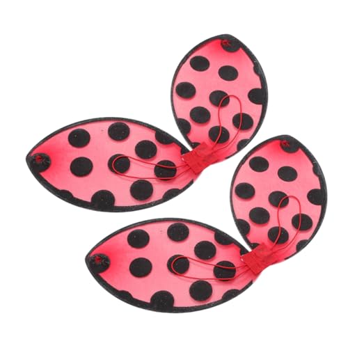 Beaupretty 2 Stück Teiliges Faltbare Marienkäferflügel Rot Leicht Komfortabel Einfach Anzuziehen für Halloween Kostüm Bühnenauftritte Verkleidungspartys Spielerische Insektenflügel von Beaupretty