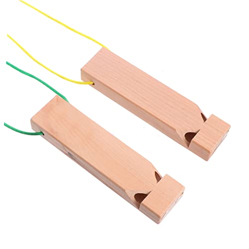 Beaupretty 2 Stück Teiliges Holz Zugpfeifen Kreatives Musikinstrument für Spielzeugzug für Jungen und Mädchen Pädagogisches zur Musikalischer Fähigkeiten und Fantasie Zufällige Farbe von Beaupretty