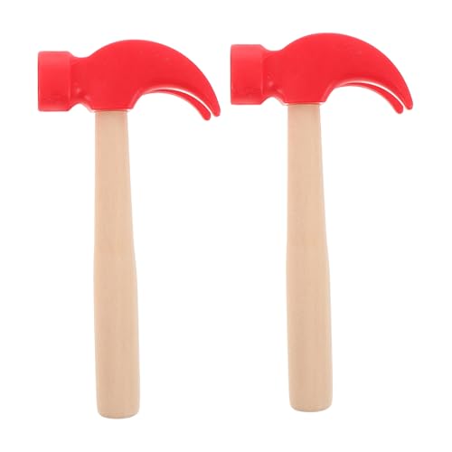 Beaupretty 2 Stück Teiliges Holzhammer für Realistisches Wartungswerkzeug Lernspielzeug für Jungen und Mädchen Fördert Motorik und Hand Augen Koordination von Beaupretty