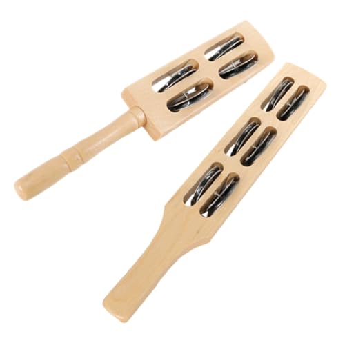Beaupretty 2 Stück Teiliges Holzschellen Glocken Jingle Stick Shaker für Percussion Instrument Hand Auge koordination und Musikalischer Kreativität Beaupretty 2 Stück Teiliges Holzschellen Glocken Jingle Stick Shaker für Percussion Instrument Hand Auge koordination und Musikalischer Kreativität von Beaupretty