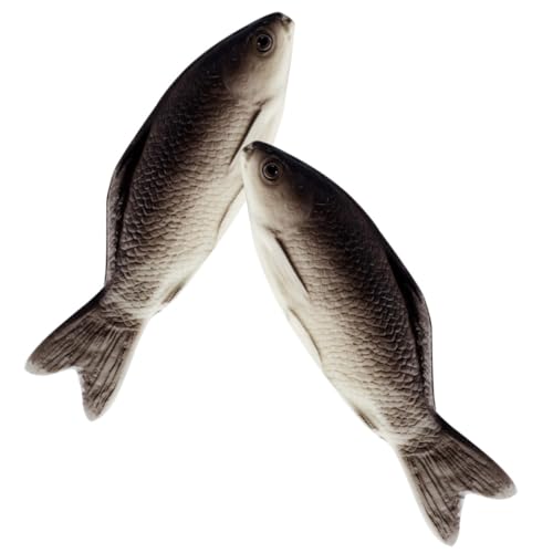 Beaupretty 2 Stück Teiliges Karpfen Kissen Realistische Fisch Plüschtiere Weiche Simulation Fisch Kissen Interaktive Kuscheltiere für Dekoratives Sofa und Partyspielzeug von Beaupretty