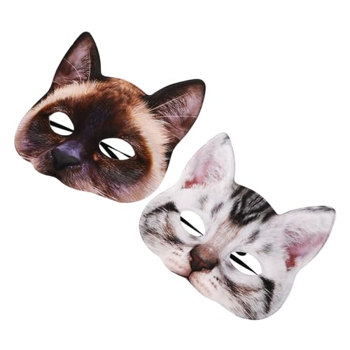 Beaupretty 2 Stück Teiliges Katzenmasken für Halloween Cosplay Masquerade Party Realistische und Masken mit Fellstruktur Leichte Komfortable Tierkostüme für Karneval und Themenfeiern Beaupretty 2 Stück Teiliges Katzenmasken für Halloween Cosplay Masquerade Party Realistische und Masken mit Fellstruktur Leichte Komfortable Tierkostüme für Karneval und Themenfeiern von Beaupretty