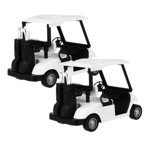 Beaupretty 2 Stück Teiliges Miniatur Diecast Golfcart aus Langlebiger Legierung mit Rückziehautomatik Realistisches Golfcart für Sammler für Golfpartys und Sammelzwecke von Beaupretty