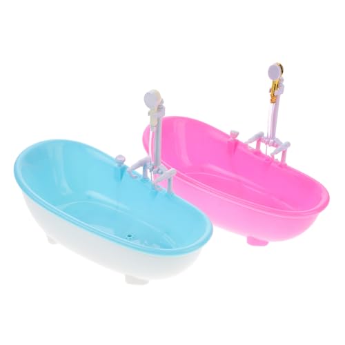 Beaupretty 2 Stück Teiliges Miniatur badewannen getränkebecher Set aus Robustem Kunststoff Vielseitig für Milchshakes und Kalte Getränke als Badezimmer dekor und Originelles Wiederverwendbar von Beaupretty