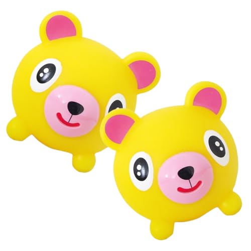 Beaupretty 2 Stück Teiliges Niedliche Quetschspielzeuge mit Lustigen Tiermotiven Waschbar und Wiederverwendbar Kompaktes Stressabbau und Erwachsene Partydeko von Beaupretty