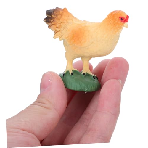 Beaupretty 2 Stück Teiliges Realistische Bauernhof Hühner Robuste Hahn und Henne Figuren Pädagogische Miniatur Farmtiere für Kreatives und Basteln von Beaupretty