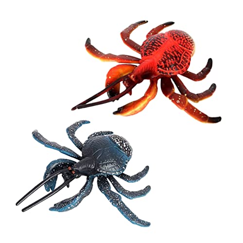 Beaupretty 2 Stück Teiliges Realistische Krabbenmodelle aus Farbenfrohe Meeresbewohner Figuren als Kinderspielzeug und Dekorative Ornamente für Zuhause und Partys von Beaupretty