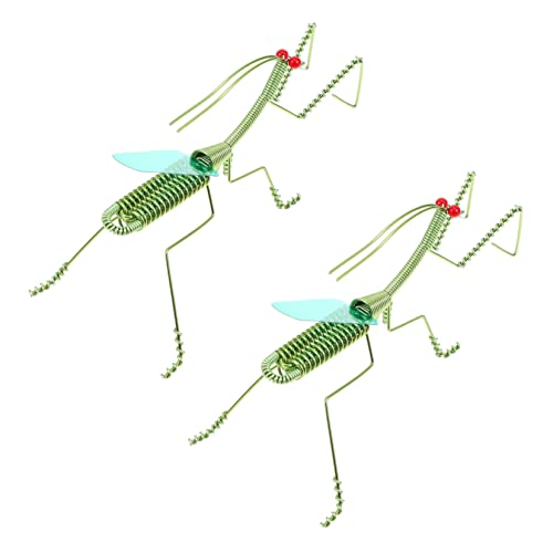 Beaupretty 2 Stück Teiliges Realistisches Gottesanbeterin Modell Handgefertigte Simulation Insektenfigur Detailgetreues Mantis Ornament für Wohnraumdekoration und Lernspielzeug von Beaupretty