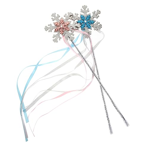 Beaupretty 2 Stück Teiliges Schneeflocken Zauberstab für Mädchen Zauberhafte Winter Designs Leichte Cosplay Stäbe mit Mesh Band Geeignet für Hochzeiten Kostümpartys Weihnachten und Beaupretty 2 Stück Teiliges Schneeflocken Zauberstab für Mädchen Zauberhafte Winter Designs Leichte Cosplay Stäbe mit Mesh Band Geeignet für Hochzeiten Kostümpartys Weihnachten und von Beaupretty