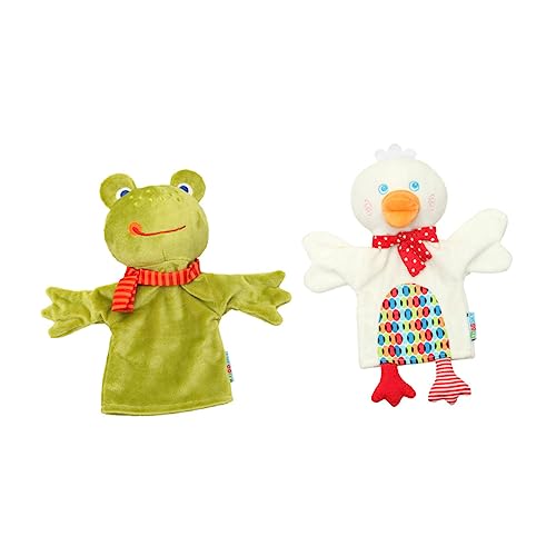 Beaupretty 2 Stück Teiliges Süßer Cartoon Handpuppen Interaktives Tier für Fördert Kreativität und Eltern Junge Mädchen Spiel Weiche Stoffpuppen für Kindergarten und Fantasie Theater von Beaupretty
