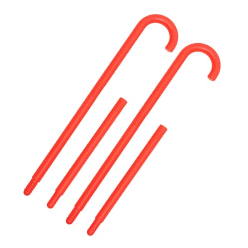 Beaupretty 2 Stück Teiliges Tanzstock Rot Leichte Zauberstäbe für Bühnenperformance Jazz Tanzrequisiten Cosplay Party Accessoires Dekorative Walking Sticks für Halloween und Karneval von Beaupretty