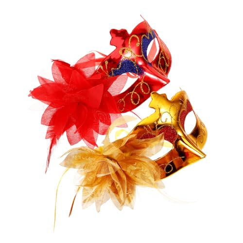 Beaupretty 2 Stück Teiliges Venezianische Maske mit Seitlicher Blumenverzierung Halbgesichts-maskerade Maske für Kostümpartys Halloween Cosplay Bequemer Sitz Langlebiges Material Dekoratives Beaupretty 2 Stück Teiliges Venezianische Maske mit Seitlicher Blumenverzierung Halbgesichts-maskerade Maske für Kostümpartys Halloween Cosplay Bequemer Sitz Langlebiges Material Dekoratives von Beaupretty