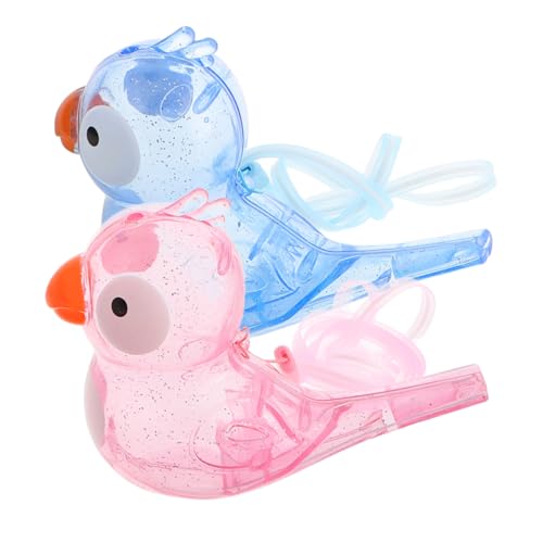 Beaupretty 2 Stück Teiliges Wasservogelpfeifen aus Robustem Kunststoff Transparente mit Interaktivem Design Tragbar für Outdoor Spiel Reisen Picknick Fördert Beobachtungsfähigkeiten von Beaupretty