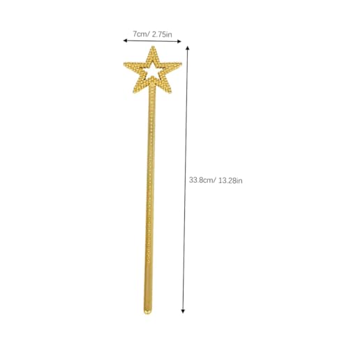 Beaupretty 2 Stück Teiliges Zauberstäbe mit Sternform Glitzernde Engel Feenstäbe für Mädchen Sichere Bastelstäbe für Party DIY und Rollenspiel Leicht und Handlich Langlebiges Material von Beaupretty