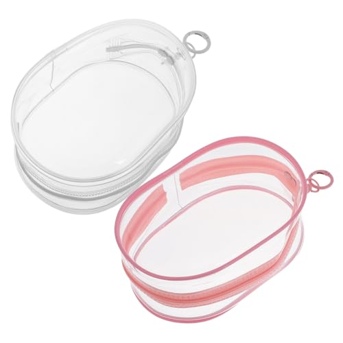 Beaupretty 2 Stück Transparente Figuren Display Taschen mit Schlüsselanhänger Praktische PVC Organizer für Sammler von Mini Figuren und Puppen für Aufbewahrung und Präsentation von Beaupretty