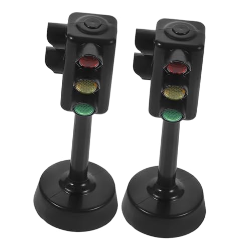 Beaupretty 2stücke Verkehrszeichen Leuchtspielzeug Ampel Modellspielzeug Für Junge Mädchen Früherziehung Spielzeug Verkehrszeichenspielzeug Für Home Shop von Beaupretty