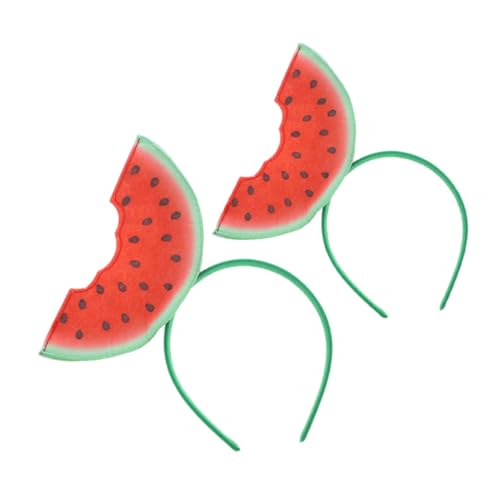 Beaupretty 2 Stück Wassermelonen Haarreif Stirnband für Erwachsene Lustiges Kostümzubehör für Partys Karneval und Mottopartys Kreativer Kopfschmuck von Beaupretty
