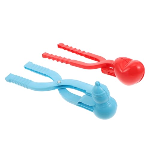 Beaupretty 2 Stück Winter Outdoor Herzform Clips Schneeballformer für Schneeballschlachten für Ab Jahren Vielseitig Einsetzbar Schlamm Zufällige Farbe Zufällige Farbe von Beaupretty
