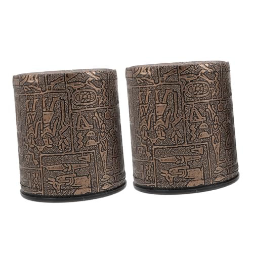 Beaupretty 2 Stück Würfelbecher Leder Ägyptisches Muster Großer Fassungsvermögen Glattes Verschleißfestes Material für Ktv Bar Party Brettspiel Zubehör Beaupretty 2 Stück Würfelbecher Leder Ägyptisches Muster Großer Fassungsvermögen Glattes Verschleißfestes Material für Ktv Bar Party Brettspiel Zubehör von Beaupretty