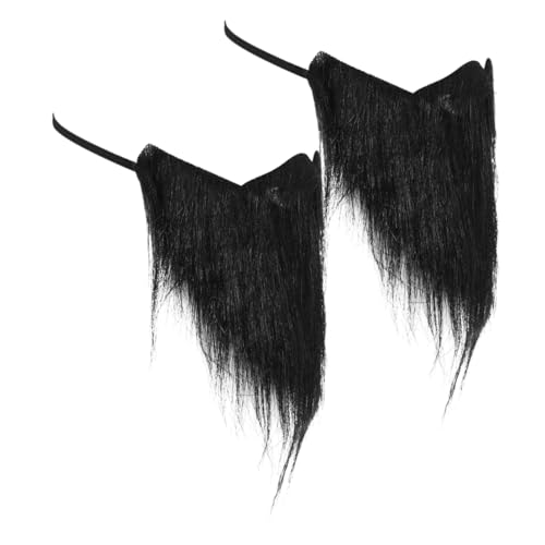 Beaupretty 2 Stücke EIN Lustiger Falscher Bart Halloween-kostüm-bart Halloween-bärte Falscher Schnurrbart Kostüm Schnurrbärte Für Erwachsene Kostümbärte Für Erwachsene Partybart Black Gummi von Beaupretty