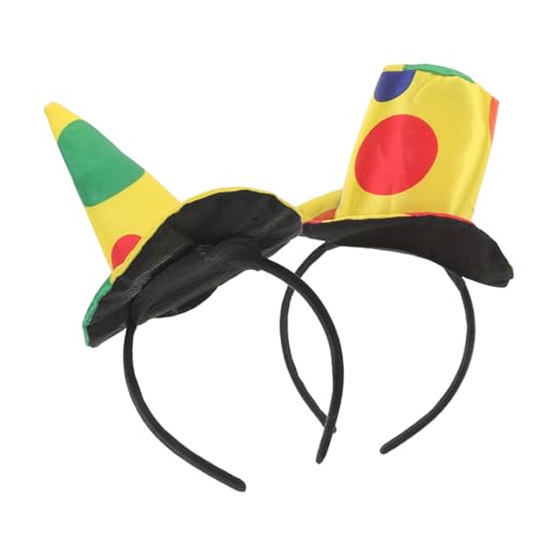Beaupretty 2 Stücke Party Kopfschmuck Karneval Headbead Dekorationen Kostüm Stirnbänder Kunststoff Clown Kostüm Zubehör Tuch von Beaupretty