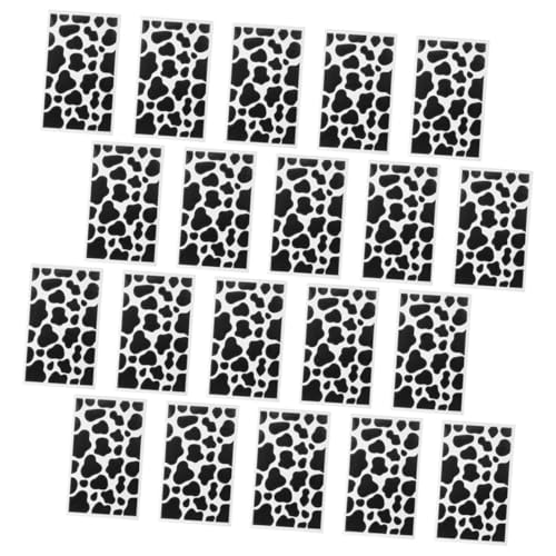 Beaupretty 20 Blatt Cow Stickers Scrapbook Aufkleber mit Starkem Kleber Lebendigem Kuhmuster Vielseitig für Notizbücher Flaschen DIY Dekoration Langlebig und Kreativ von Beaupretty