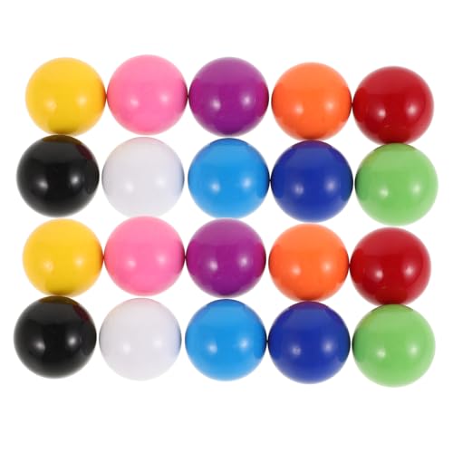Beaupretty 20 Stück Bunte Kunststoffbälle für Lernspiele Ersatzkugeln für Ballabwurfspiel Kleine Spielbälle für Zählen für Wahrscheinlichkeitsunterricht von Beaupretty