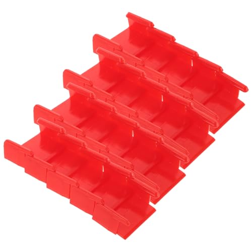 Beaupretty 20 Stück Gleisverbinder für Modelleisenbahnen Robuste Rote Clips zur Sicherung und Stabilisierung von Schienen Kompatibel mit Verschiedenen Eisenbahnsets für Kreatives von Beaupretty