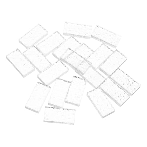 Beaupretty 20 Stück Maßstab Klare Rechteckige Glasbausteine Realistische DIY Deko für Miniatur Garten und Beaupretty 20 Stück Maßstab Klare Rechteckige Glasbausteine Realistische DIY Deko für Miniatur Garten und von Beaupretty