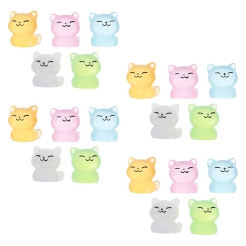 Beaupretty 20 Stück Mini Katzenfiguren Luminous Resin Cat Statuen für Miniatur Garten Puppenhaus Dekoration Leuchtende Mikro Landschafts Ornamente Farben Beaupretty 20 Stück Mini Katzenfiguren Luminous Resin Cat Statuen für Miniatur Garten Puppenhaus Dekoration Leuchtende Mikro Landschafts Ornamente Farben von Beaupretty