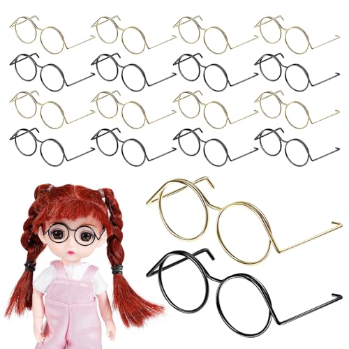 Beaupretty 20 Stück Miniatur Puppenbrillen Goldene Schwarze Wiederverwendbare Metallbrillen für Bastelarbeiten Puppenaccessoires und Kreative Fotodekorationen Beaupretty 20 Stück Miniatur Puppenbrillen Goldene Schwarze Wiederverwendbare Metallbrillen für Bastelarbeiten Puppenaccessoires und Kreative Fotodekorationen von Beaupretty