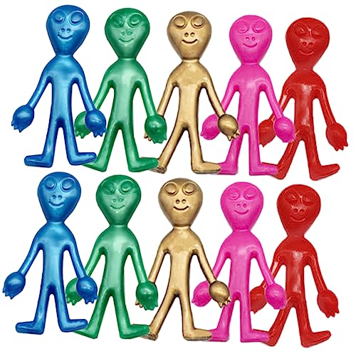Beaupretty 20 Stück Quetschspielzeug Kreatives Stressabbau Biegsame TPR Figuren für Erwachsene für Partys und Belohnungen Zufällige Farbe Zufällige Farbe von Beaupretty