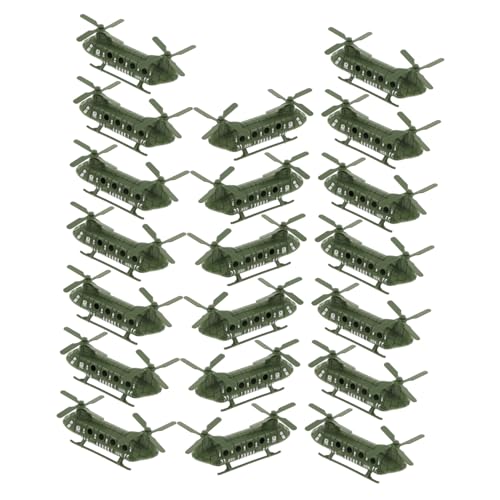 Beaupretty 20 Stück Teiliges Flugzeug Modell Doppelte Rotoren Transport-Hubschrauber für Jungen Mädchen Militärspielzeug und Raumdeko für Kinderzimmer von Beaupretty