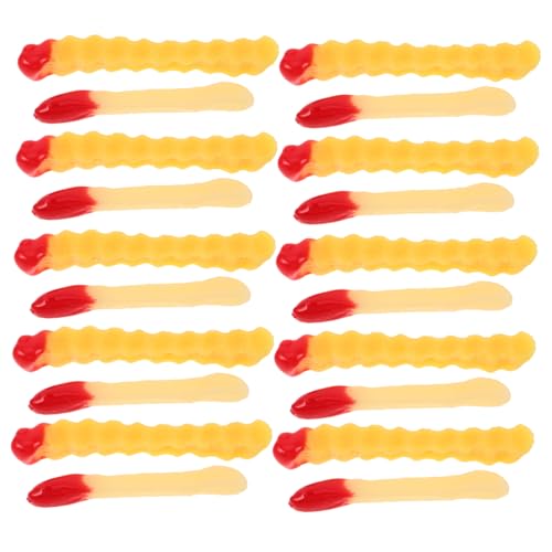 Beaupretty 20 Stück Teiliges Französische Pommes Frites Modelle Realistische Gewellte Ketchup Frites aus Künstliche Spiellebensmittel Dekorativ für Restaurant Party Fotografie und Beaupretty 20 Stück Teiliges Französische Pommes Frites Modelle Realistische Gewellte Ketchup Frites aus Künstliche Spiellebensmittel Dekorativ für Restaurant Party Fotografie und von Beaupretty
