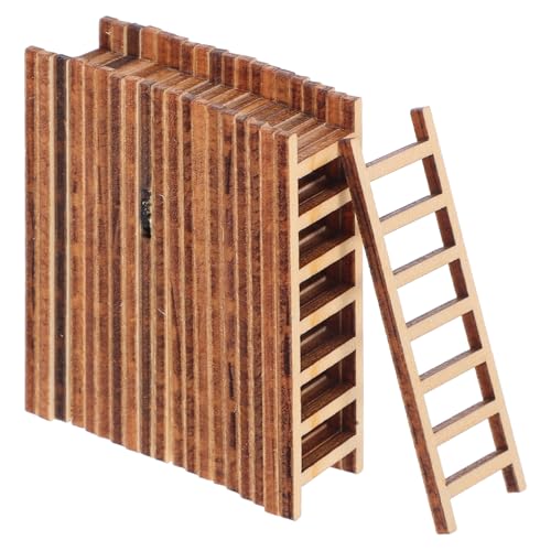 Beaupretty 20 Stück Teiliges Holzleitern Miniatur DIY Simulation Treppenhaus Dekoration für Sandtisch Landschaft Micro Landschaft Modell Zubehör von Beaupretty