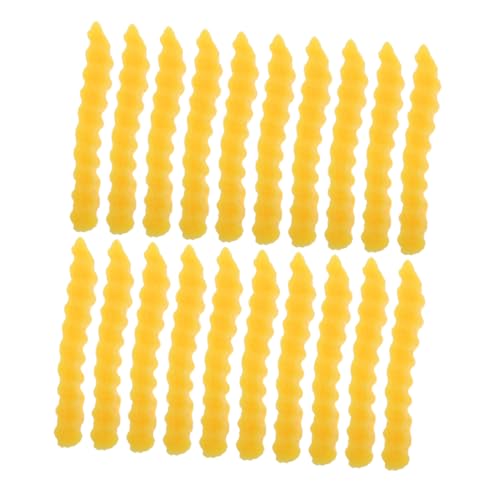 Beaupretty 20 Stück Teiliges Künstliche Pommes Frites Wellenförmig Geformte Kartoffelmodelle Realistische Fake French Fries für Spielküche und Tischdekoration Fotorequisiten Vielseitig von Beaupretty