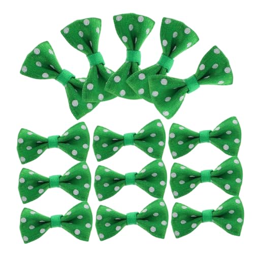 Beaupretty 20 Stück Teiliges Mini Fliegen für Puppenhaus DIY Bastelbedarf Niedliche Vorgebundene Mini Krawatten mit Grün Weißem Punktmuster Geeignet als Haarschleifen und St Patrick Day Beaupretty 20 Stück Teiliges Mini Fliegen für Puppenhaus DIY Bastelbedarf Niedliche Vorgebundene Mini Krawatten mit Grün Weißem Punktmuster Geeignet als Haarschleifen und St Patrick Day von Beaupretty