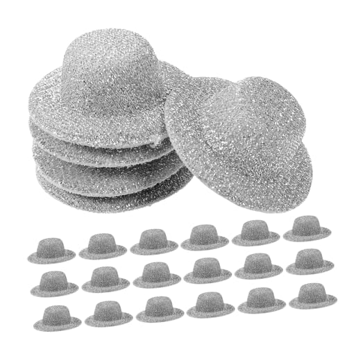 Beaupretty 20 Stück Teiliges Mini Jazz Hüte Silber Winzige Puppenhüte für DIY Bastelarbeiten Vielseitige Dekoration für Puppenhaus Party und Kreative Handarbeiten Weiches Material Angenehmer Beaupretty 20 Stück Teiliges Mini Jazz Hüte Silber Winzige Puppenhüte für DIY Bastelarbeiten Vielseitige Dekoration für Puppenhaus Party und Kreative Handarbeiten Weiches Material Angenehmer von Beaupretty