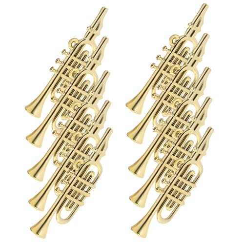 Beaupretty 20 Stück Teiliges Mini Musikinstrumente aus Kunststoff Filigrane Weihnachtsbaum Deko DIY Christbaumschmuck Leichte Mini Ornamente für Xmas Party und Puppenhausgestaltung von Beaupretty