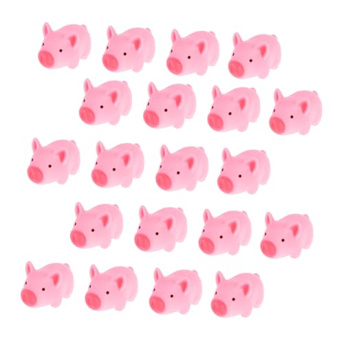 Beaupretty 20 Stück Teiliges Mini Piggy Squeeze Toy Niedliches Rosa Schweinchen Stressabbau Lustiges Sensorisches Quietschspielzeug für Partygeschenke und Beruhigungsspielzeug von Beaupretty