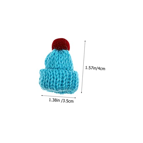 Beaupretty 20 Stück Teiliges Mini Strickmützen für Puppen Wiederverwendbare Bunte Wollhauben als Dekorative Accessoires zum Basteln und DIY Weihnachtsdekoration Zufällige Zufällige Farbe von Beaupretty