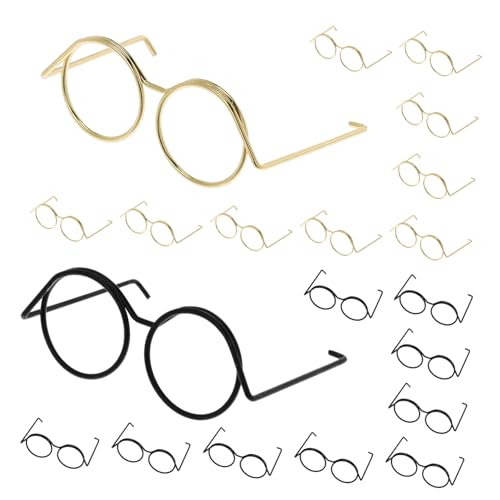 Beaupretty 20 Stück Teiliges Miniatur Metallbrillen Stabile Drahtfassung in Gold und Schwarz Stilvolles Puppen Accessoire für Kostüme und Bastelprojekte Beaupretty 20 Stück Teiliges Miniatur Metallbrillen Stabile Drahtfassung in Gold und Schwarz Stilvolles Puppen Accessoire für Kostüme und Bastelprojekte von Beaupretty
